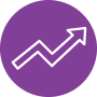 increasing arrow icon
