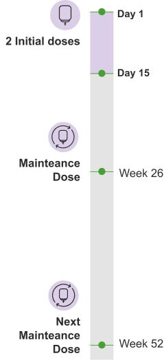 UPLIZNA dosing schedule chart