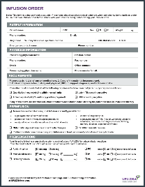 Infusion Order Form PDF